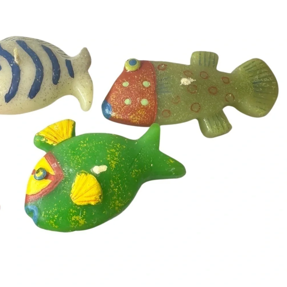 Five Small Fish Candles (New - Unused) 🐠🐟🐠